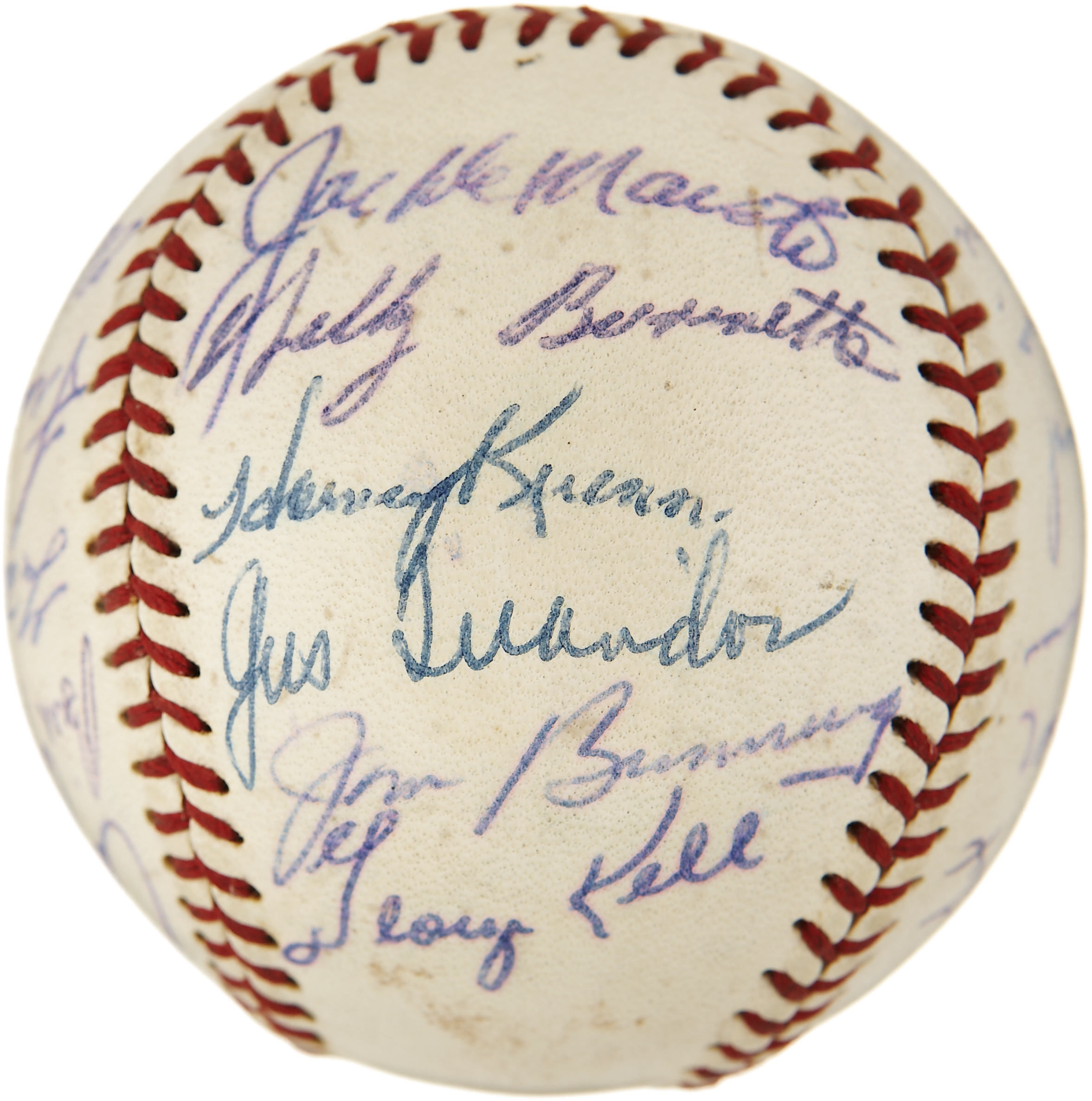 1957 MLB All Star National League Autographed Baseball (Signed by the American League Squad)